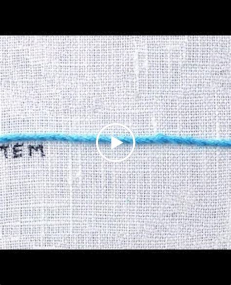 How to Stem Stitch