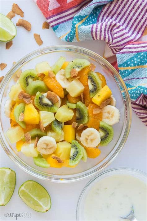 Hawaiian Fruit Salad Recipe With Honey Lime Yogurt Dressing Video