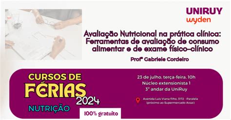 Avaliação Nutricional na prática clínica Consumo alimentar e exame