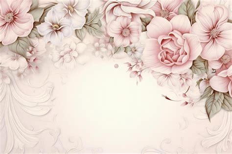 Premium Vector | A floral background with pink and white flowers