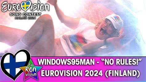 Windows Man No Rules Live Eurovision Song Contest Semi