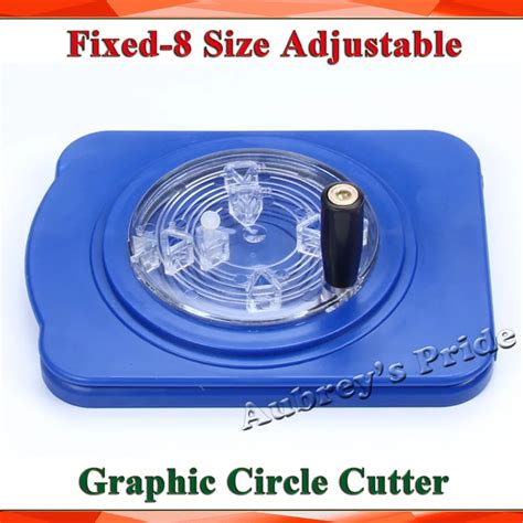 Multi 8 Sizes Adjustable Round Rotary Circle Graphic Paper Cutter Sharp ...