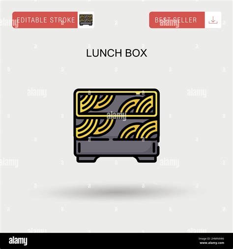 Lunch Box Simple Vector Icon Stock Vector Image And Art Alamy