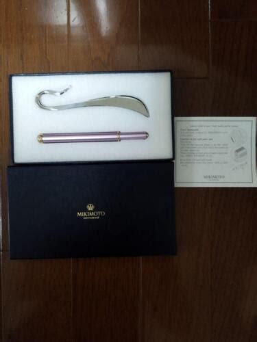 Mikimoto Pearl Bookmark Ballpoint Pen Set EBay