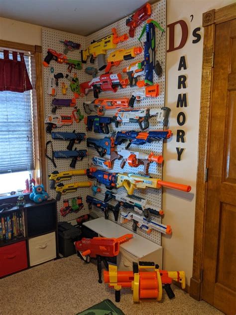 Pin on Nerf Gun Storage Wall