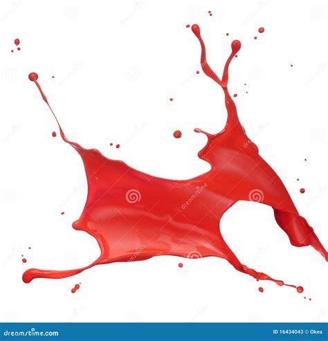 Red Paint Splash Stock Photos Image 16434043