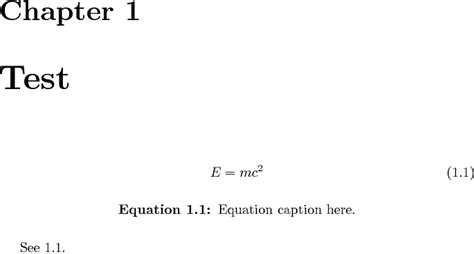 [tex Latex] Equation Number To Caption Math Solves Everything