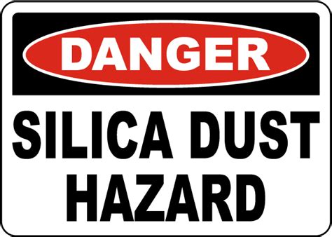 Silica Dust Hazard Sign Claim Your Discount