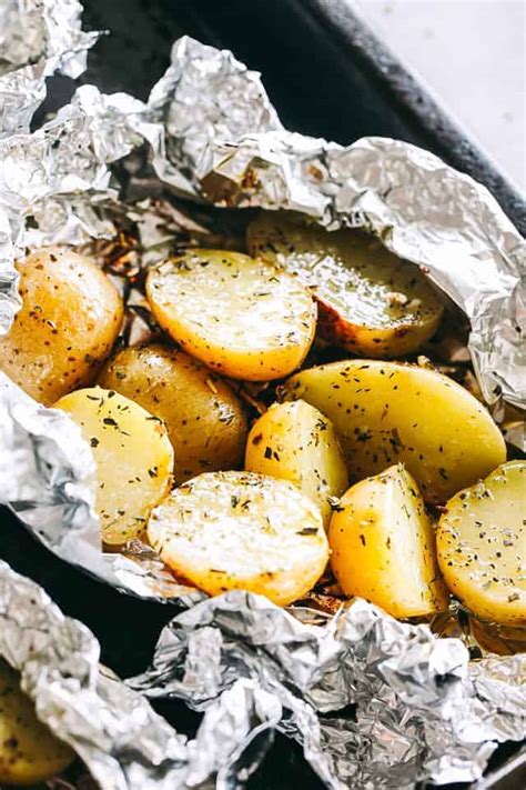 Grilled Potatoes In Foil