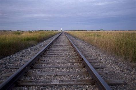 Manitoba Great Vacation Spots Prairie Railroad Tracks