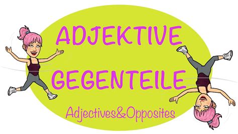 Deutsch Lernen Adjektive Gegenteile German Opposites Adjectives