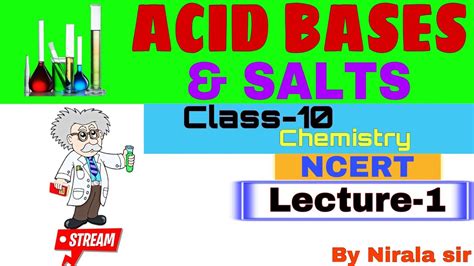 Acids Bases And Salts Class 10 Chemistry Board Exams Youtube