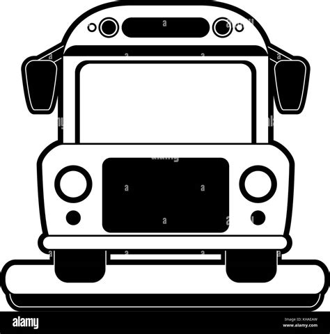 School bus frontview Stock Vector Image & Art - Alamy