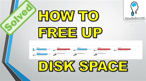 How To Free Up Disk Space In Windows 10 8 7 Youtube