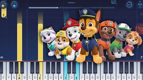 Paw Patrol Theme Song Piano Tutorial Chords Chordify