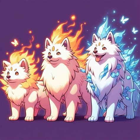 Ai Generated Fairyfire Icefire And Icefairy Art For A Pokemon
