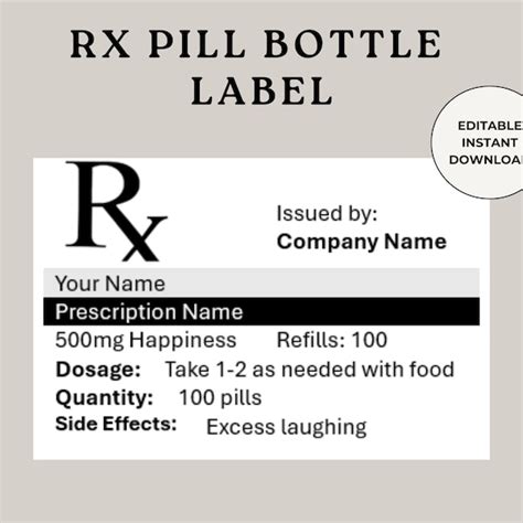 Rx Label Etsy