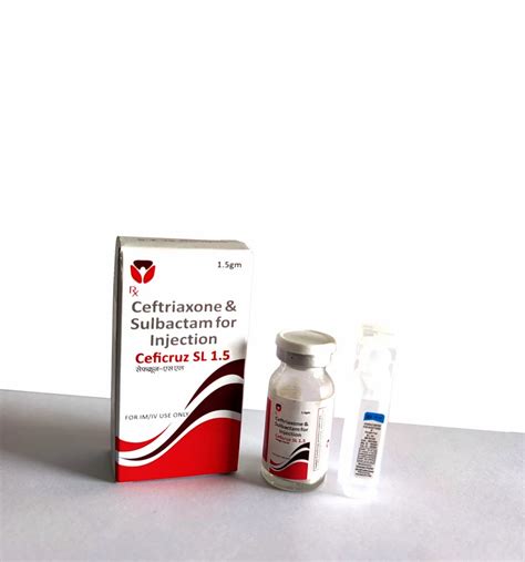 Ceficruz Sl Inj Ceftriaxone And Sulbactam Injection Gm At