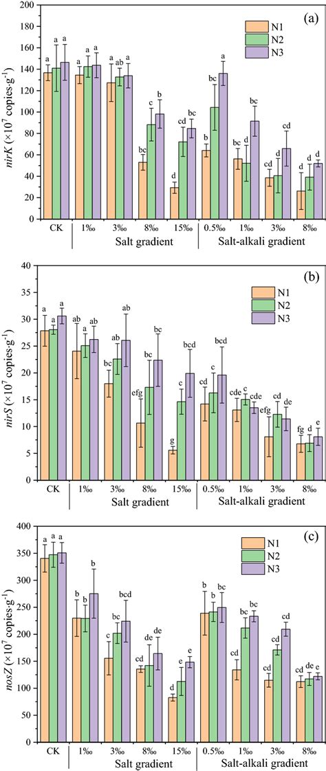 Abundance Of The Denitrifying Functional Genes Nirk A Nirs B And