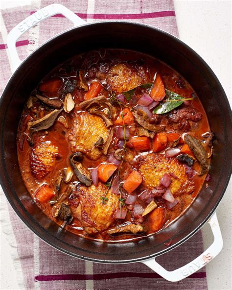 Coq Au Vin Slow Cooker Jamie Oliver Recipes Coq Au Vin Food