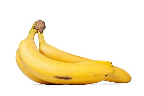 Premium Photo Banana On A White Background Ripe Bananas Bunch Of