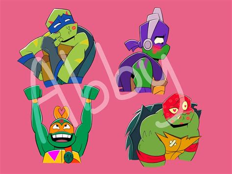 Rottmnt Rise Of The Tmnt Kissy Kiss Mark Lipstick Mwah Turtles Leo