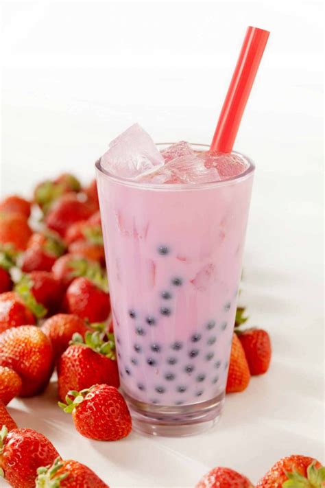 Best Strawberry Boba (Bubble Tea) - IzzyCooking