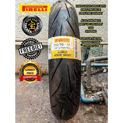 Pirelli Diablo Rosso Sports 17 By Takara Tires Free Sealant Valve