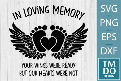 In Loving Memory Of Baby Memorial SVG Graphic By TMDOdesign Creative