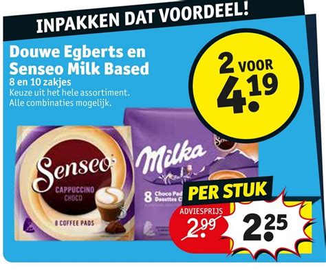 Douwe Egberts En Senseo Milk Based Per Stuk Aanbieding Bij Kruidvat