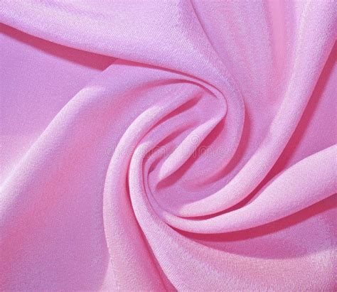 Twisted Dull Pale Pink Fabric Stock Photo Image Of Closeup Wave