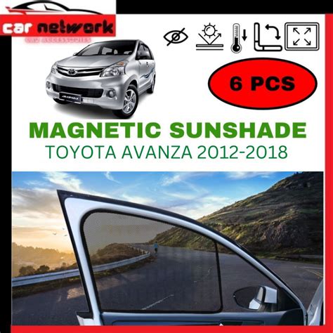 Toyota Avanza Oem Magnetic Sunshade Pcs Shopee Malaysia