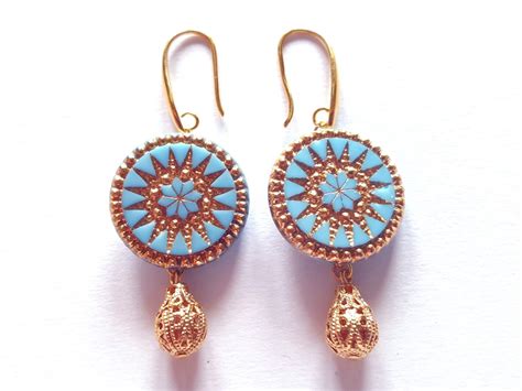 Orecchini Con Cabochon D Epoca Crochet Earrings Jewelry Earrings