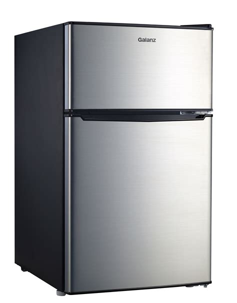 Galanz 31 Cu Ft Two Door Mini Fridge Gl31sb Black Stainless Steel