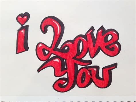 How To Draw I Love You In Graffiti Letters