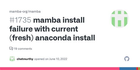 mamba install failure with current (fresh) anaconda install · Issue ...