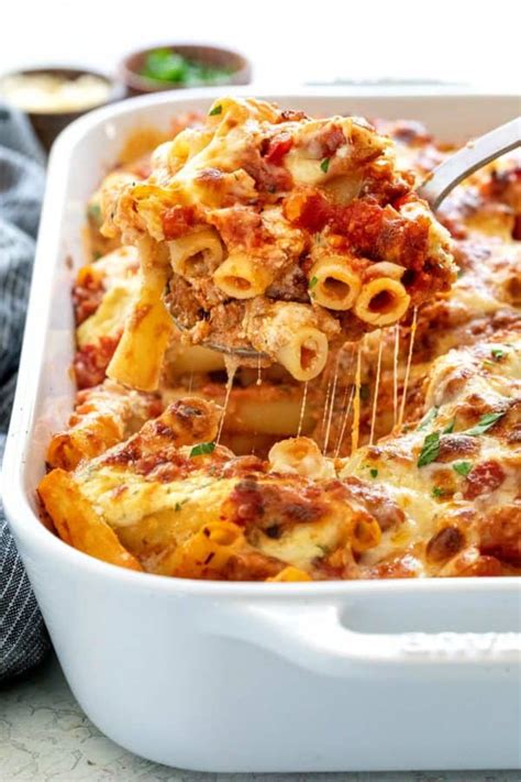 Baked Ziti With Meat Sauce Jessica Gavin