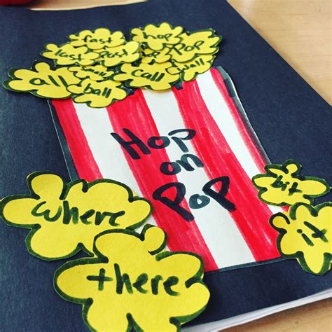 Hop on pop popcorn | Dr seuss crafts, Seuss crafts, Dr seuss preschool