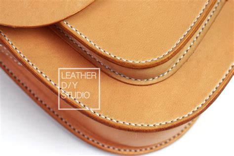 Build Along Leather Saddle Bag Pattern With Instruction How To Etsy