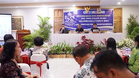 Undiksha Terjunkan Mahasiswa Ppg Calon Guru Ikuti Ppl Universitas