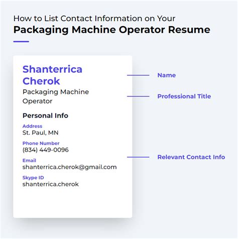 Packaging Machine Operator Resume Examples and Templates