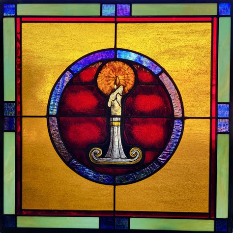 Wood Framed Stained Glass Window — Architectural Salvage