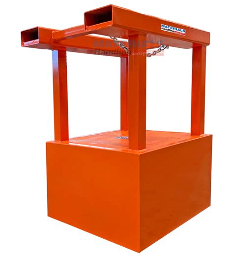 Waste Bin Compactor Forklift Attachment Materials Handling