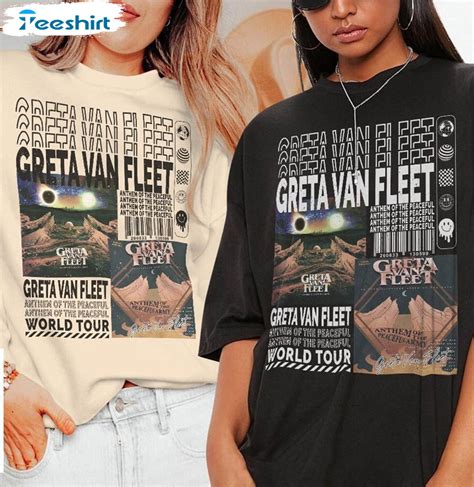 Greta Van Fleet Music World Tour 2023 Shirt