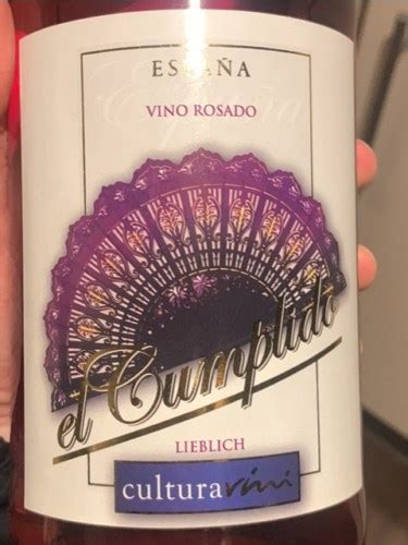 Cultura Vini El Cumplido Lieblich Rosado Vivino US