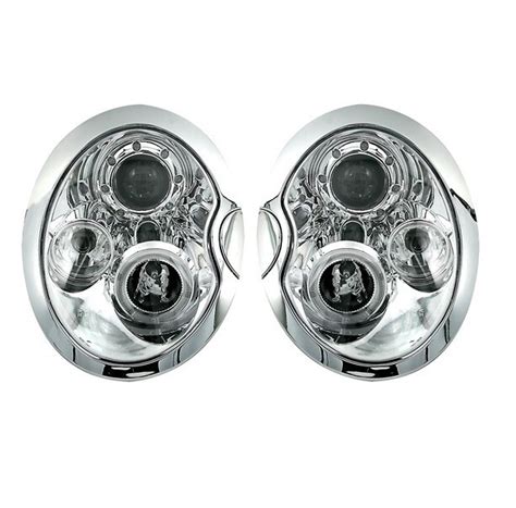 Paire de phares avant à LED Angel Eyes pour Mini Cooper R50 R52 R53