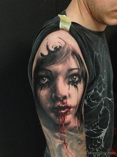 Bleeding Zombie Girl Tattoo | Tattoo Designs, Tattoo Pictures