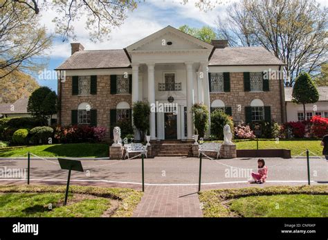 Elvis Presley's home and museum at Graceland Memphis USA Stock Photo ...