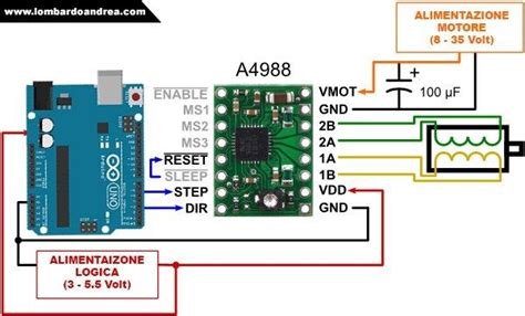 Pilotare Un Motore Passo Passo Con Arduino E Il Driver A4988 Andrea