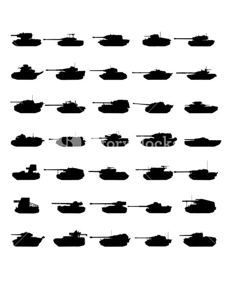 Tank Silhouette Vector at Vectorified.com | Collection of Tank ...